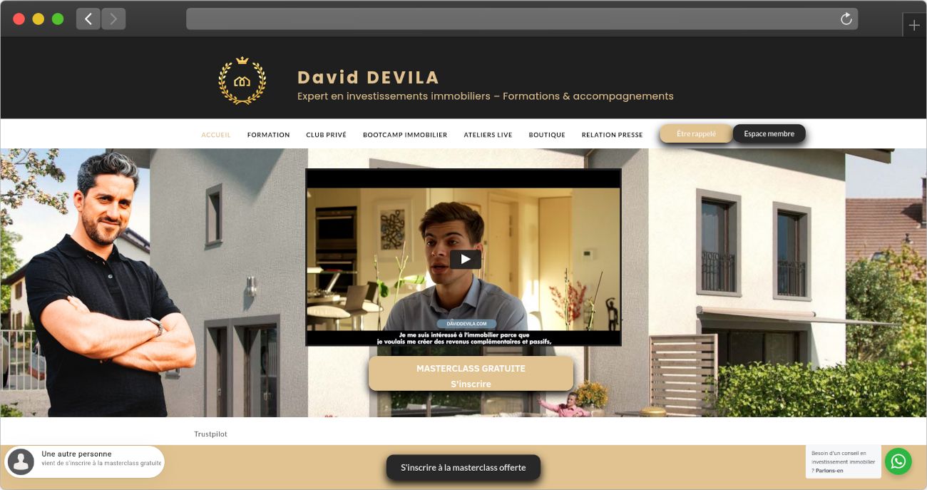 Website of David DEVILA (https://www.daviddevila.com)